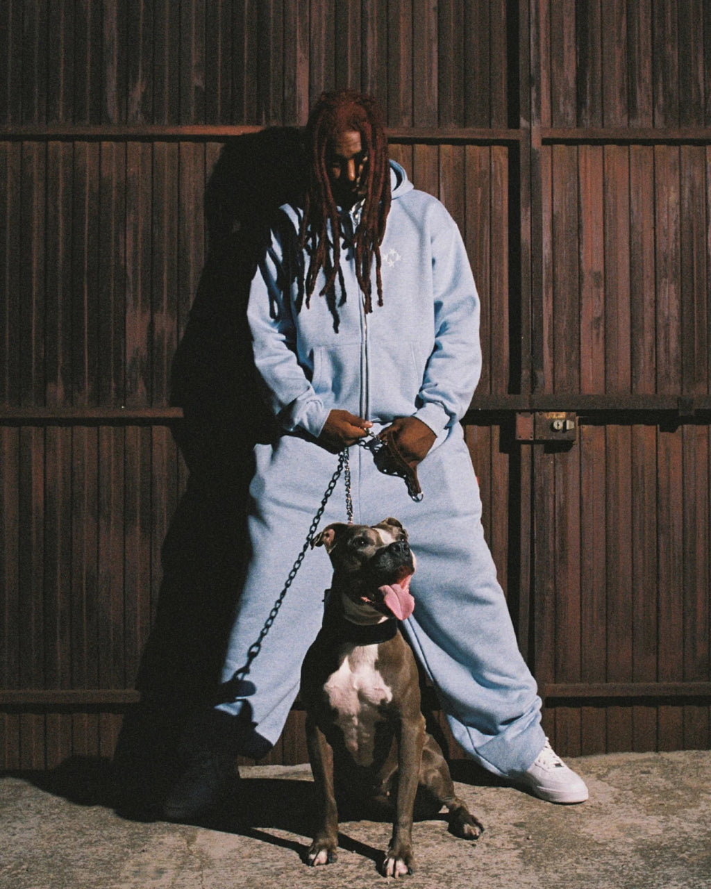 99BASED Logo Sweatpants Babyblue Melange