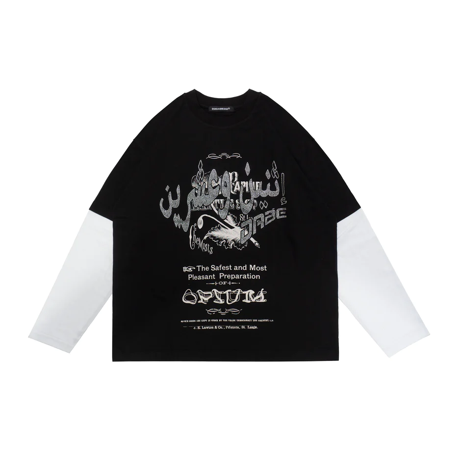 22DABE22 Longsleeve Black/White