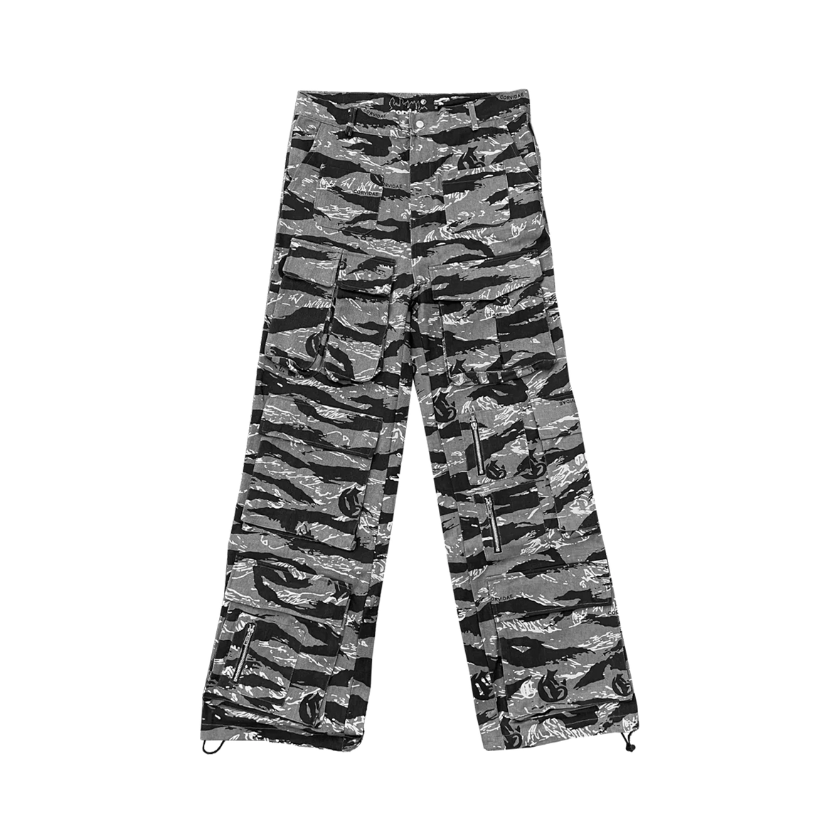 CORVIDAE Camo Cargo Black