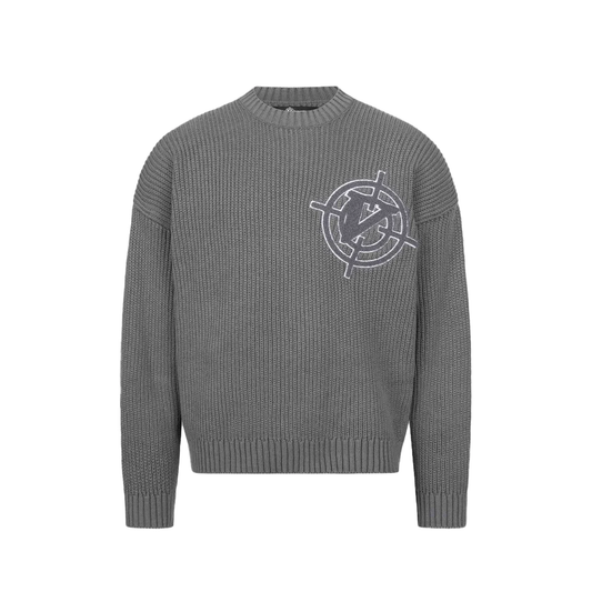 VICINITY V-Logo Knitwear Dark Grey