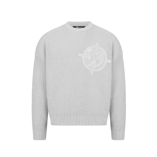 VICINITY V-Logo Knitwear Light Grey