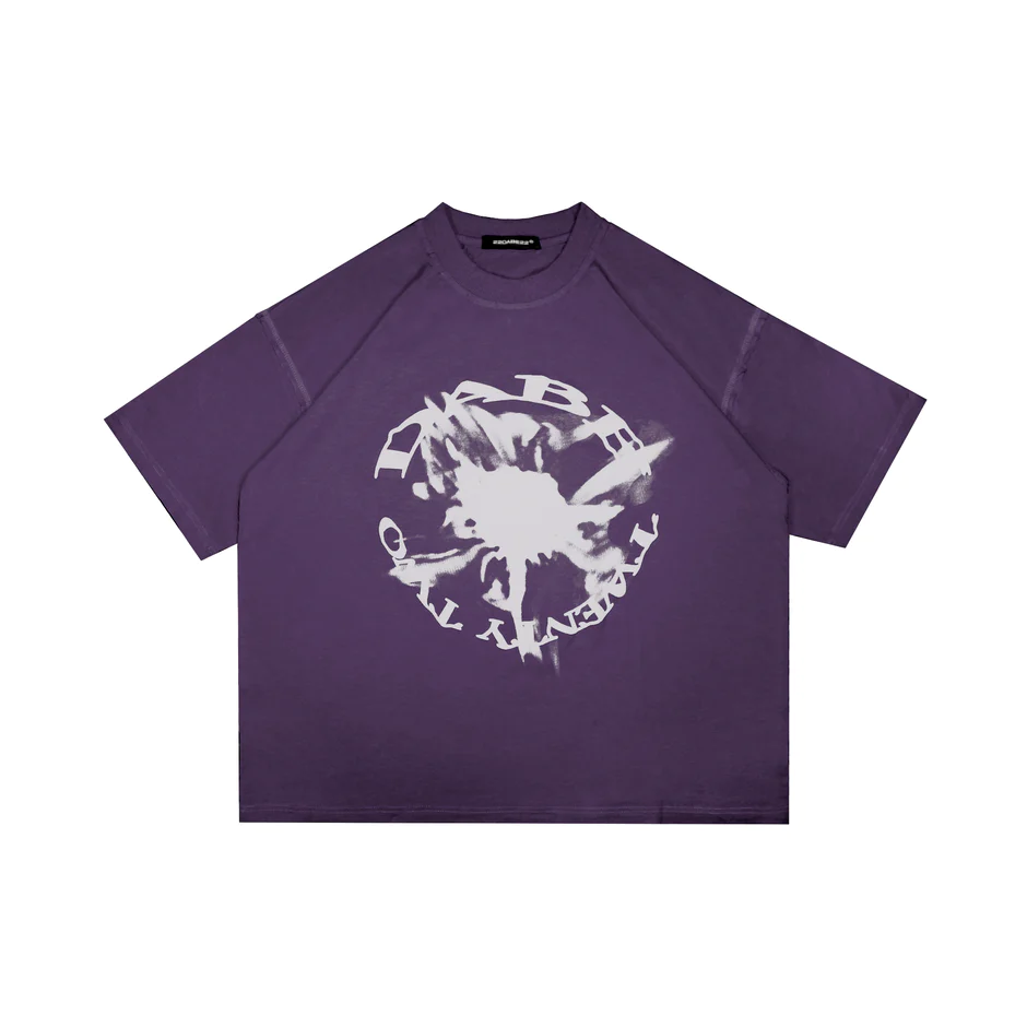 22DABE22 Strobe T-Shirt Dark Purple