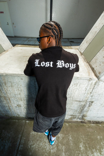 LOST BOYS ARCHIVES Logo Mania T-Shirt Black