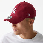 NEW ERA NY Yankees League Essential Dark Red 9TWENTY Adjustable Cap 60471469