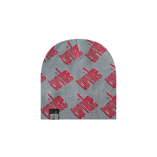 CORVIDAE Text Beanie Red