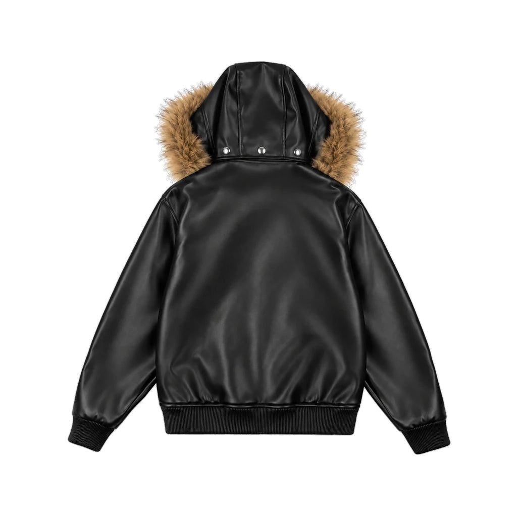 99BASED Al Capone Leather Jacket Black