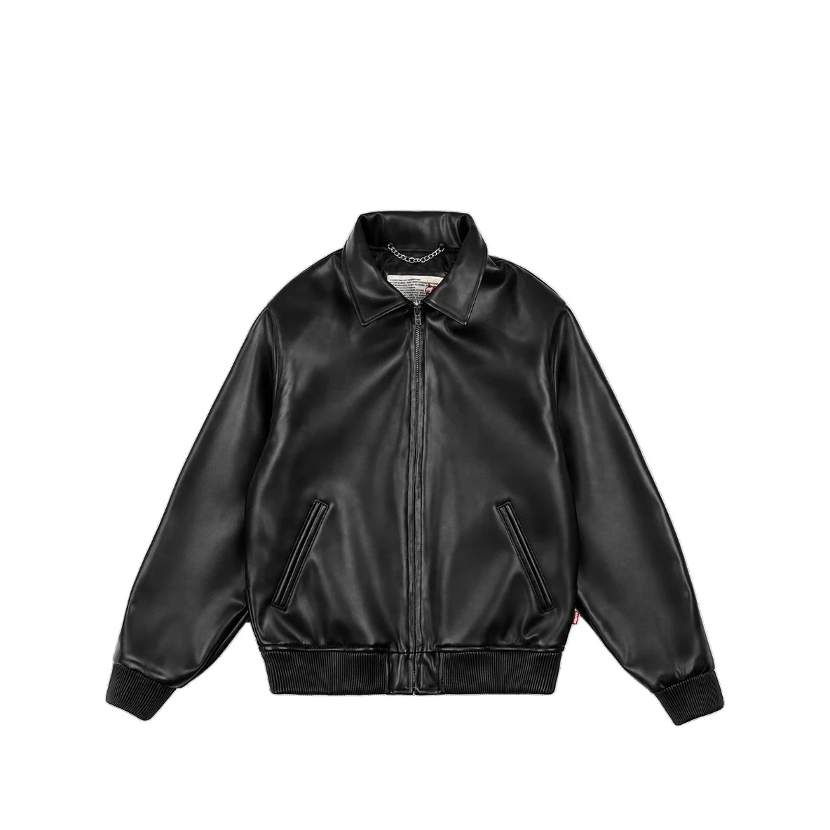 99BASED Al Capone Leather Jacket Black