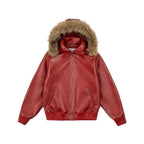 99BASED Al Capone Leather Jacket Red