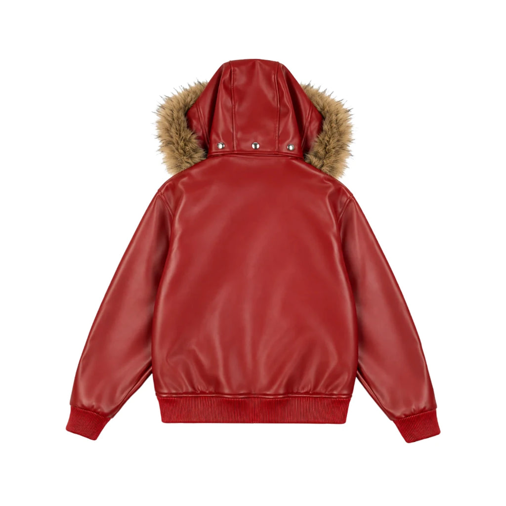 99BASED Al Capone Leather Jacket Red