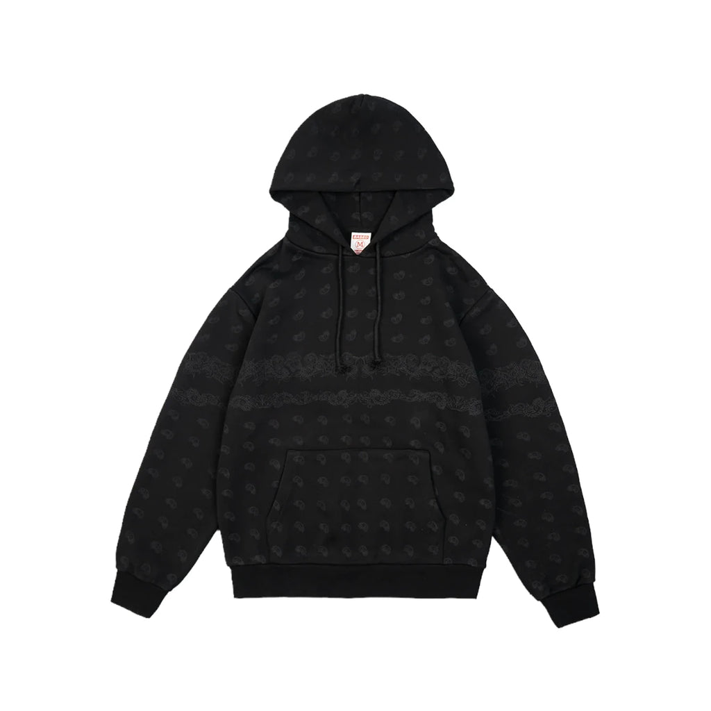 99BASED Paisley Hoodie Black