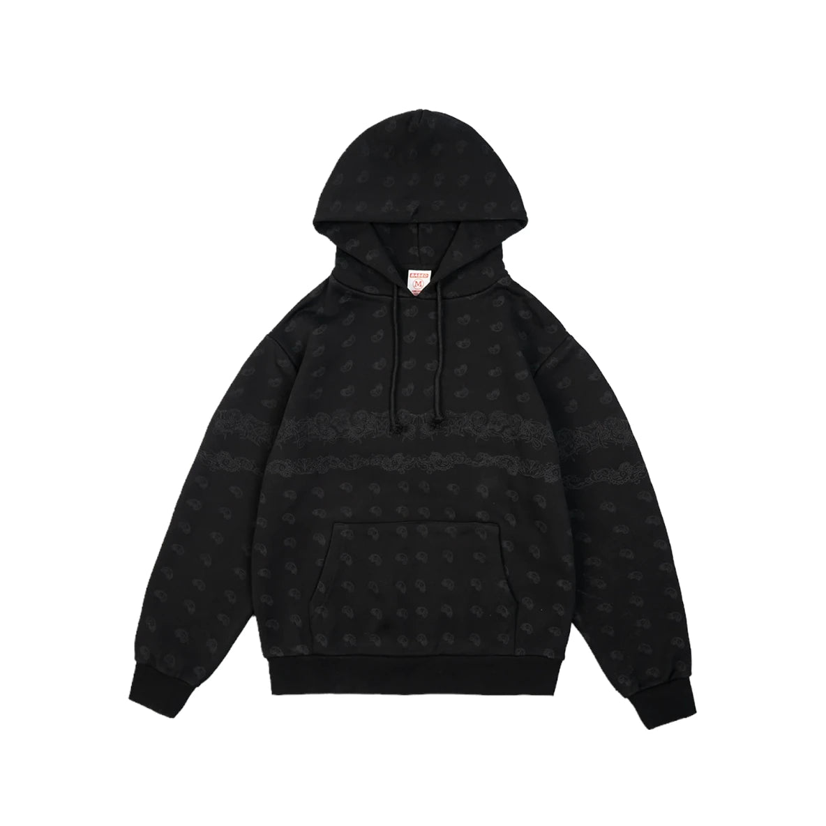 99BASED Paisley Hoodie Black