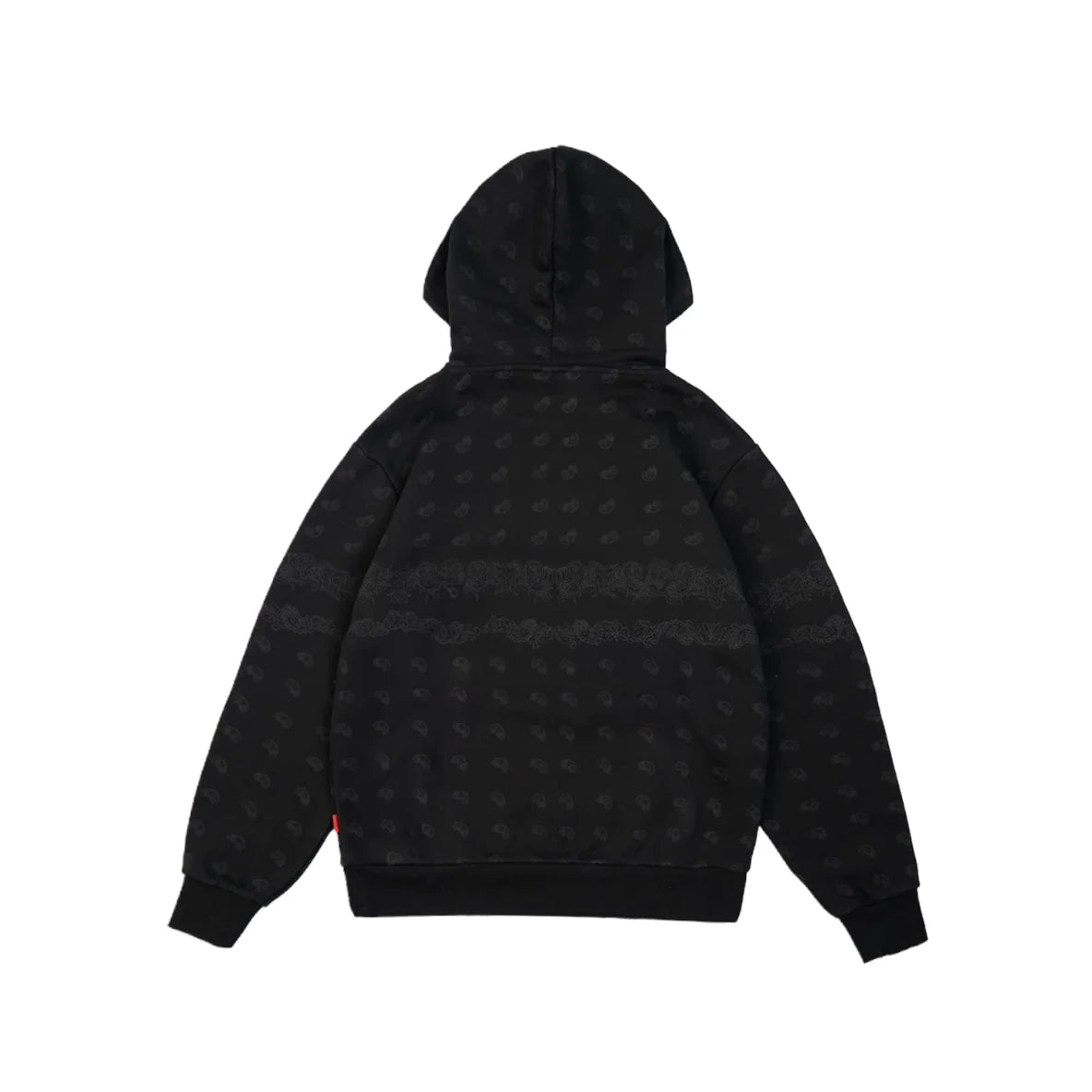99BASED Paisley Hoodie Black