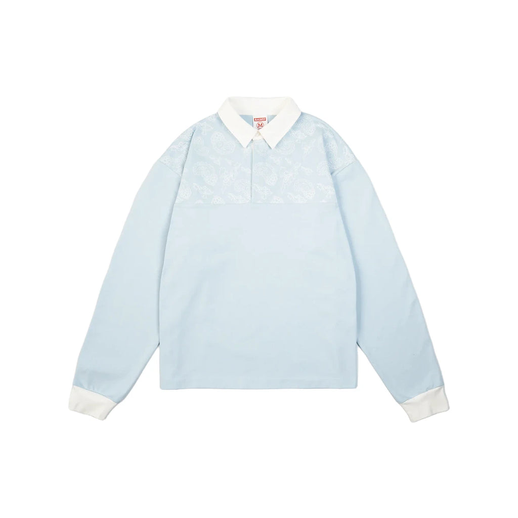 99BASED Paisley Rugby Polo Babyblue
