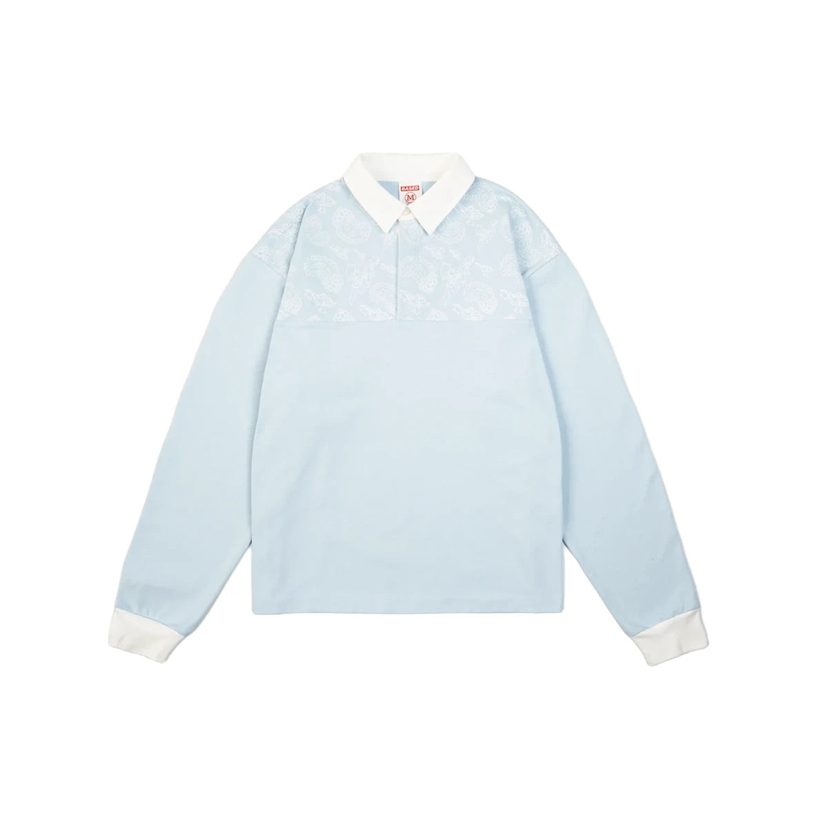 99BASED Paisley Rugby Polo Babyblue