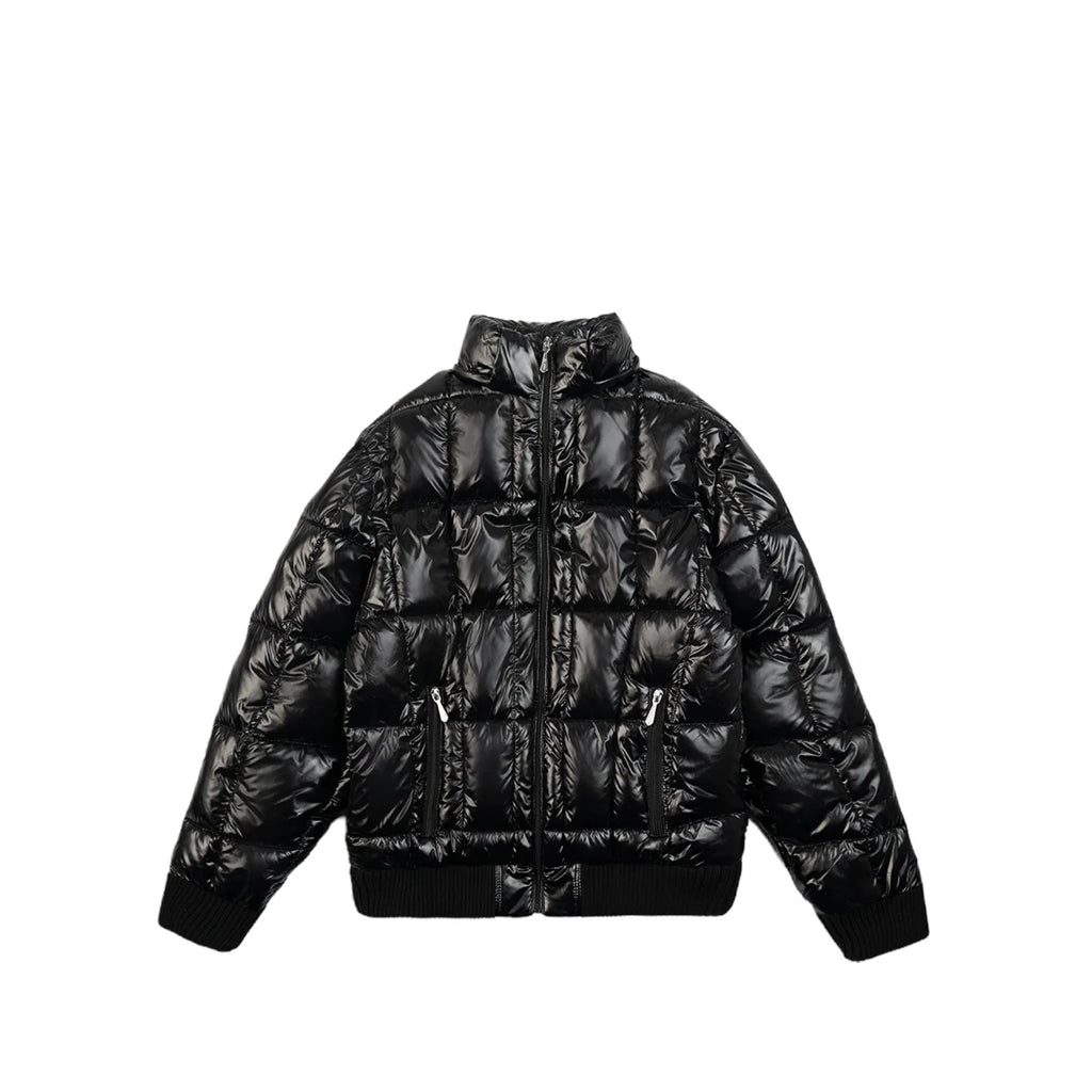 99BASED Quilted Slim Puffer Jacket Black