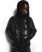 99BASED Quilted Slim Puffer Jacket Black