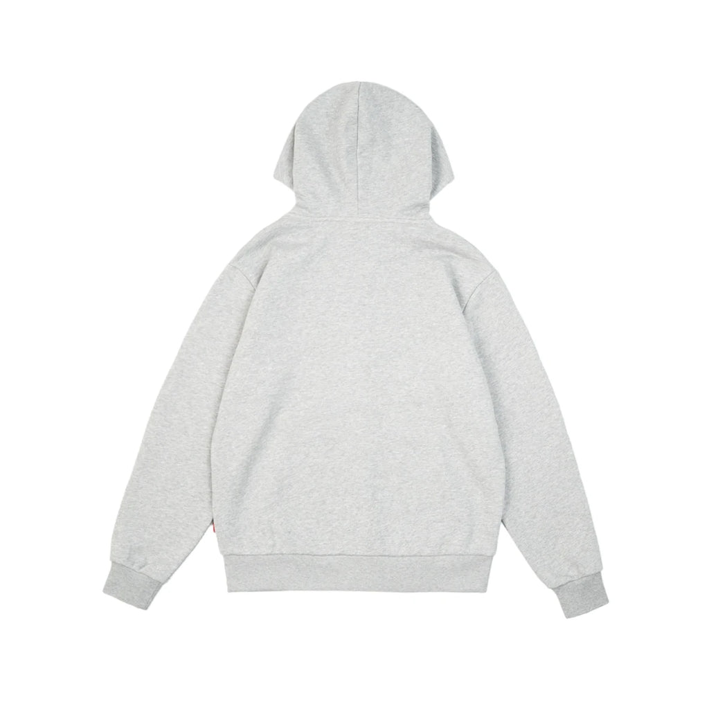 99BASED Shut Up Zip Hoodie Dark Grey Melange