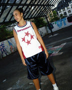 99BASED Shooter Mesh Tank Top White