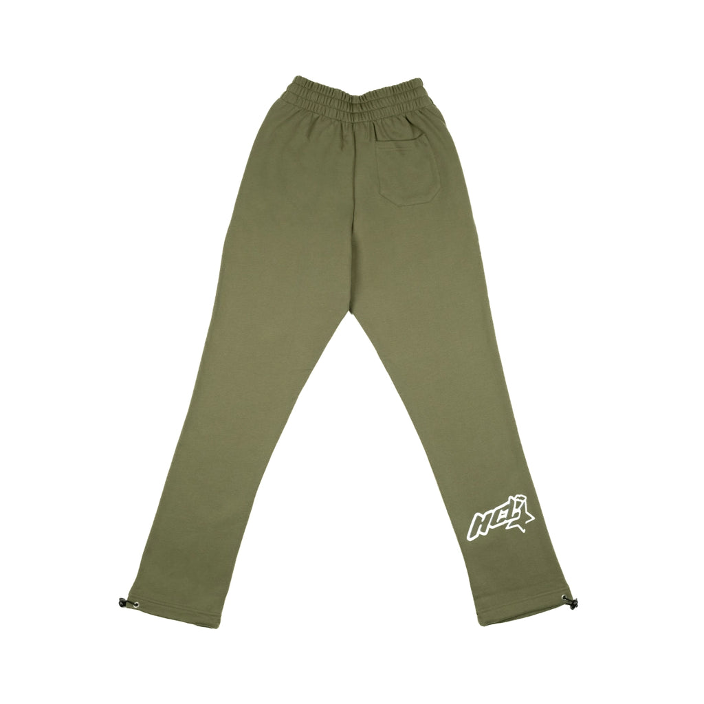 HUSTLER CLUB Jogger Khaki Green