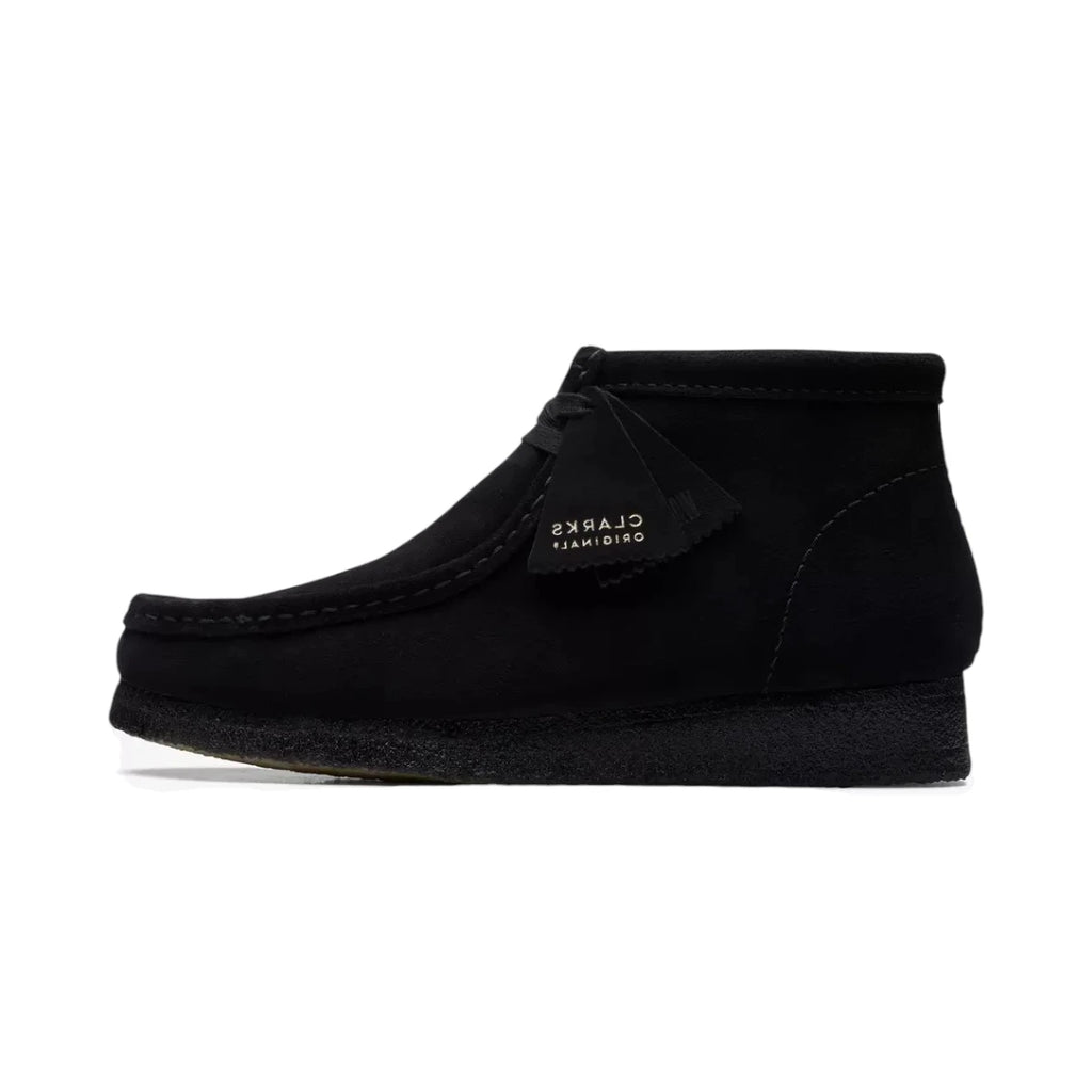 CLARKS ORIGINALS Bottines Wallabee en daim noir