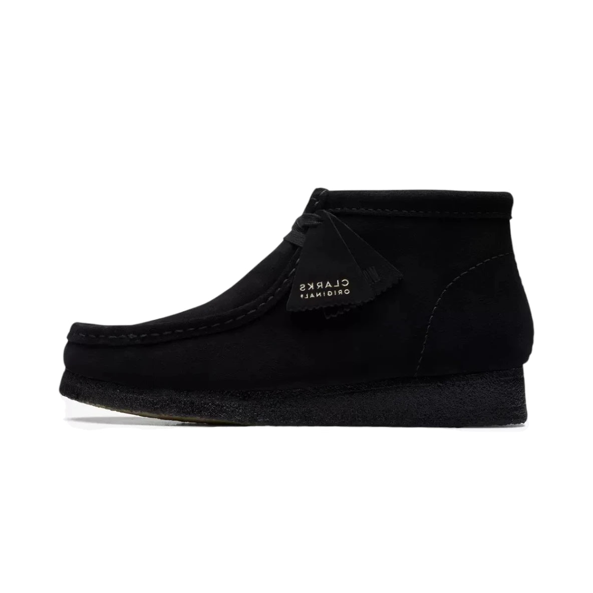 CLARKS ORIGINALS Bottines Wallabee en daim noir