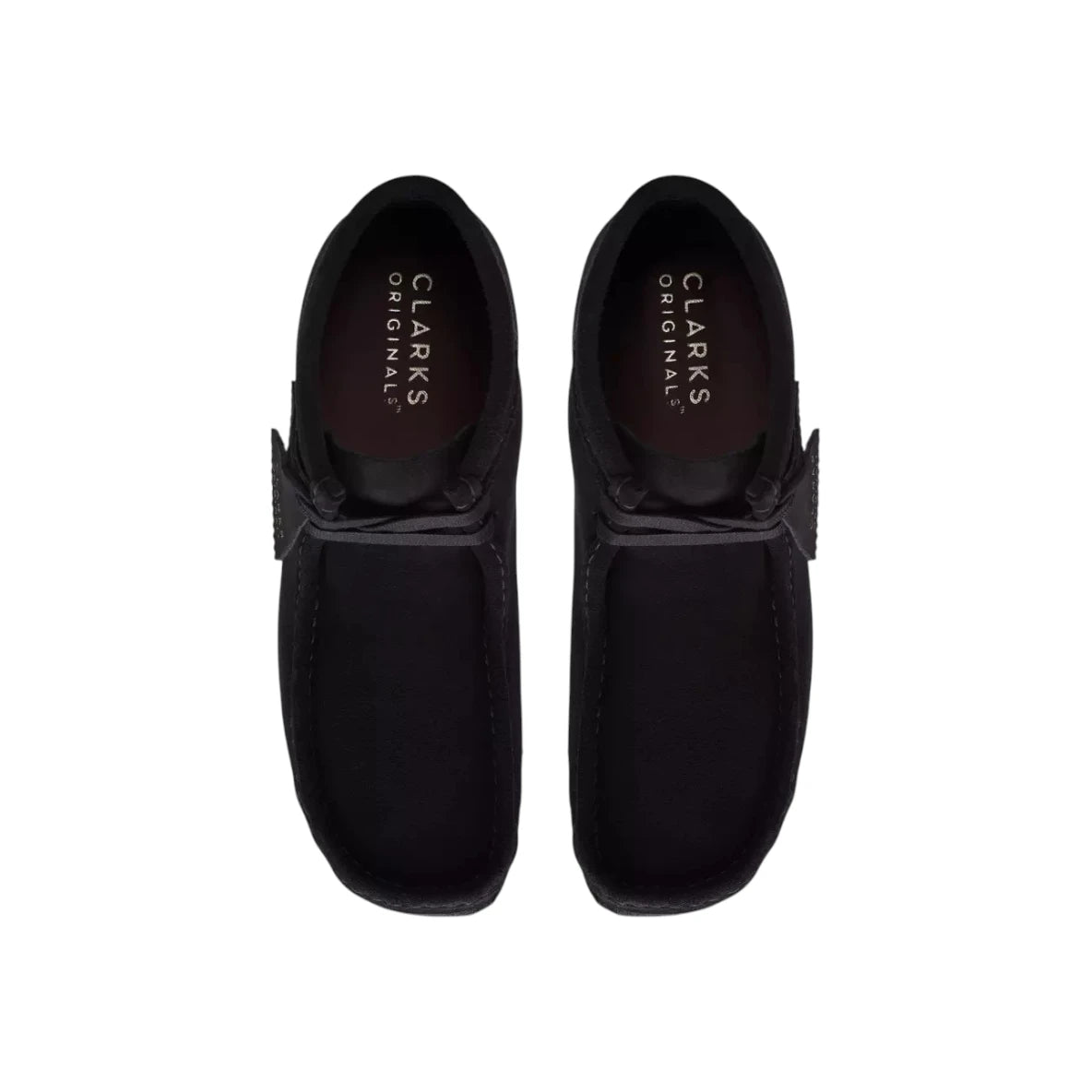 CLARKS ORIGINALS Bottines Wallabee en daim noir