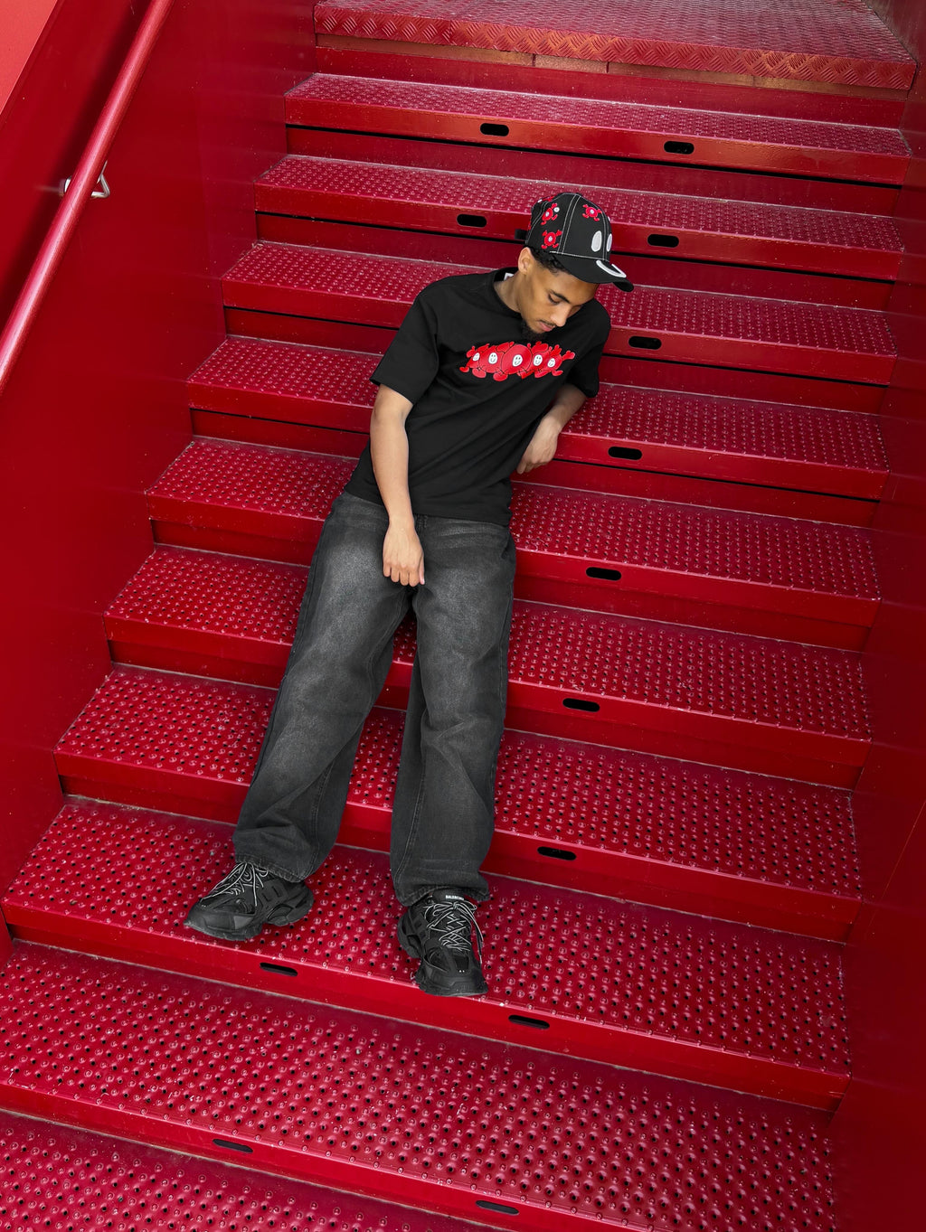 NEVER BEEN Red Logo Cap