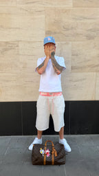 98LAB Camo Double Waist Short Grey