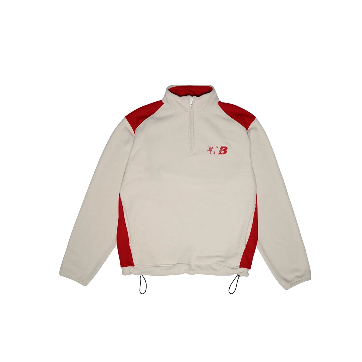 99BASED Road Star Fleece Half Zip Creme