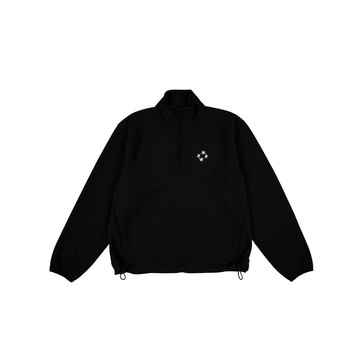 99BASED Logo Fleece Half Zip Black