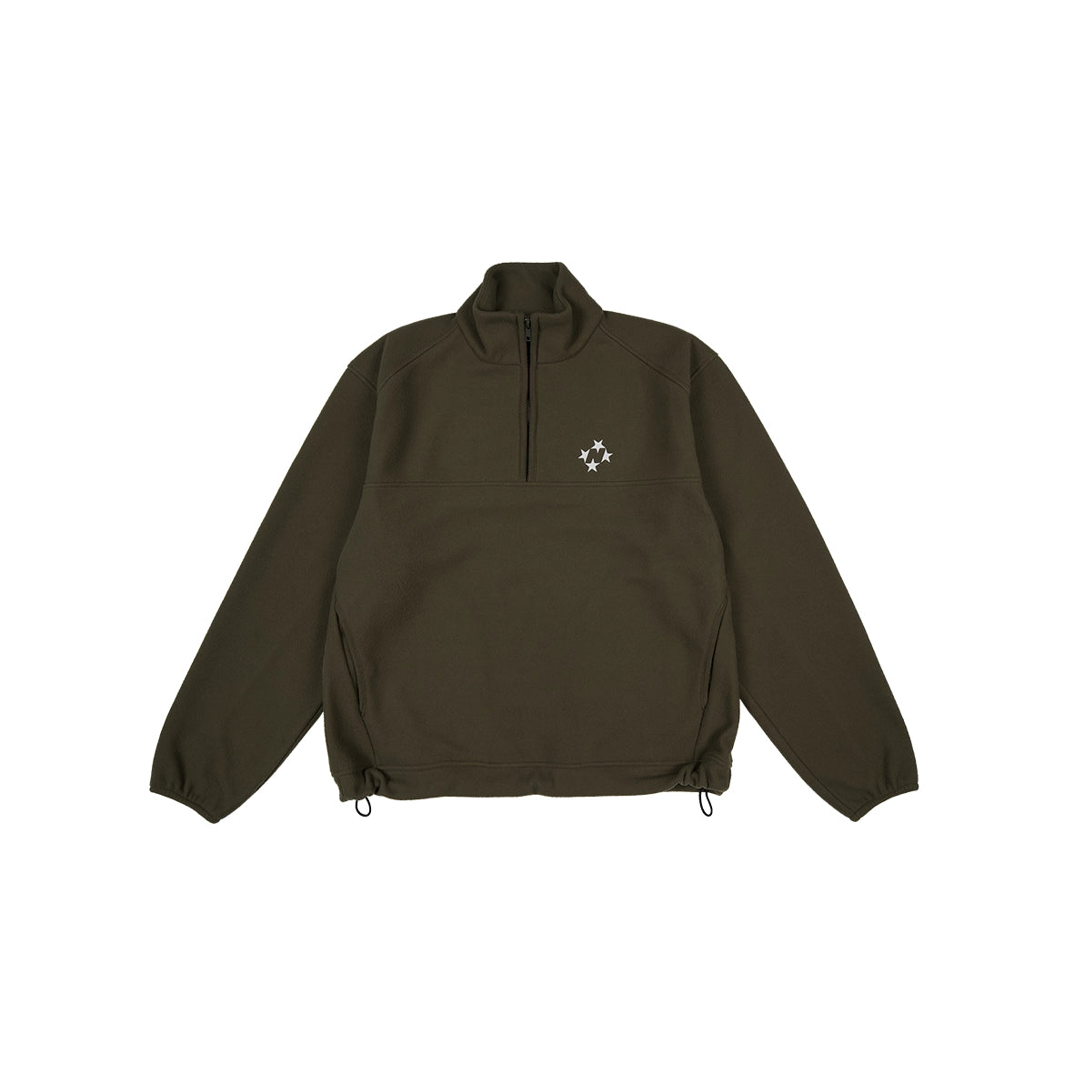 99BASED Logo Fleece Half Zip Olive