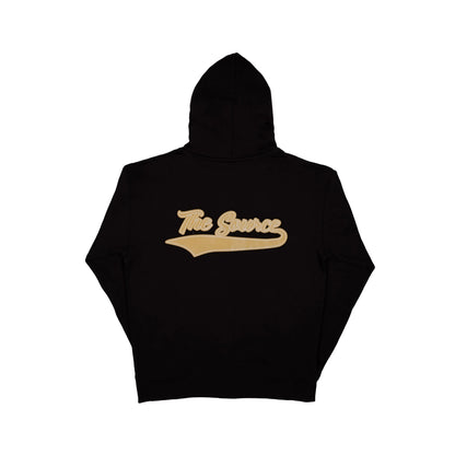 THE SOURCE "College" Zip Hoodie Black