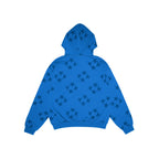99BASED Tonal Monogram Zip Hoodie Blue