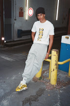 SOUSKHAPTA Tartan T-Shirt White Yellow