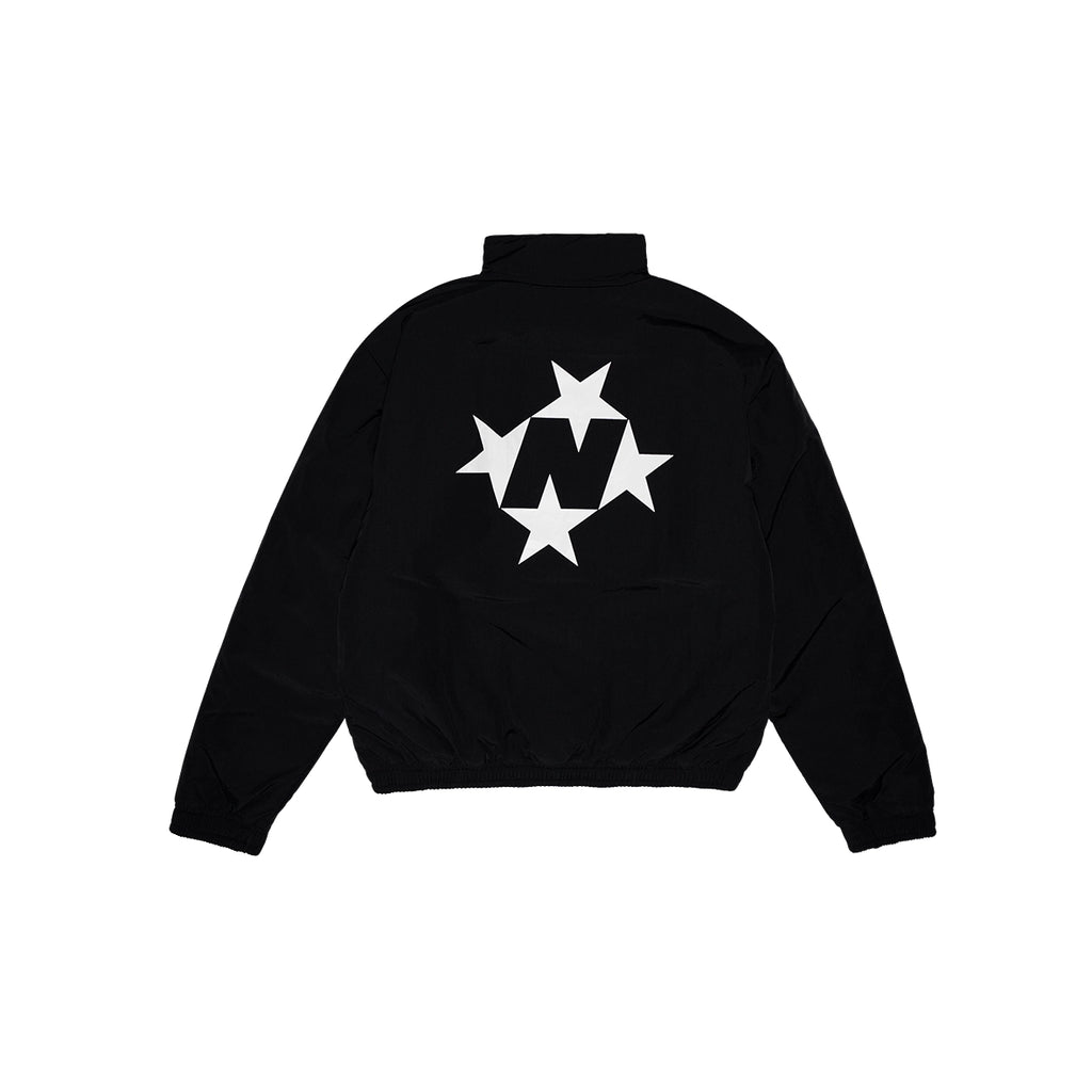 99BASED Padded Logo Track Jacket Black