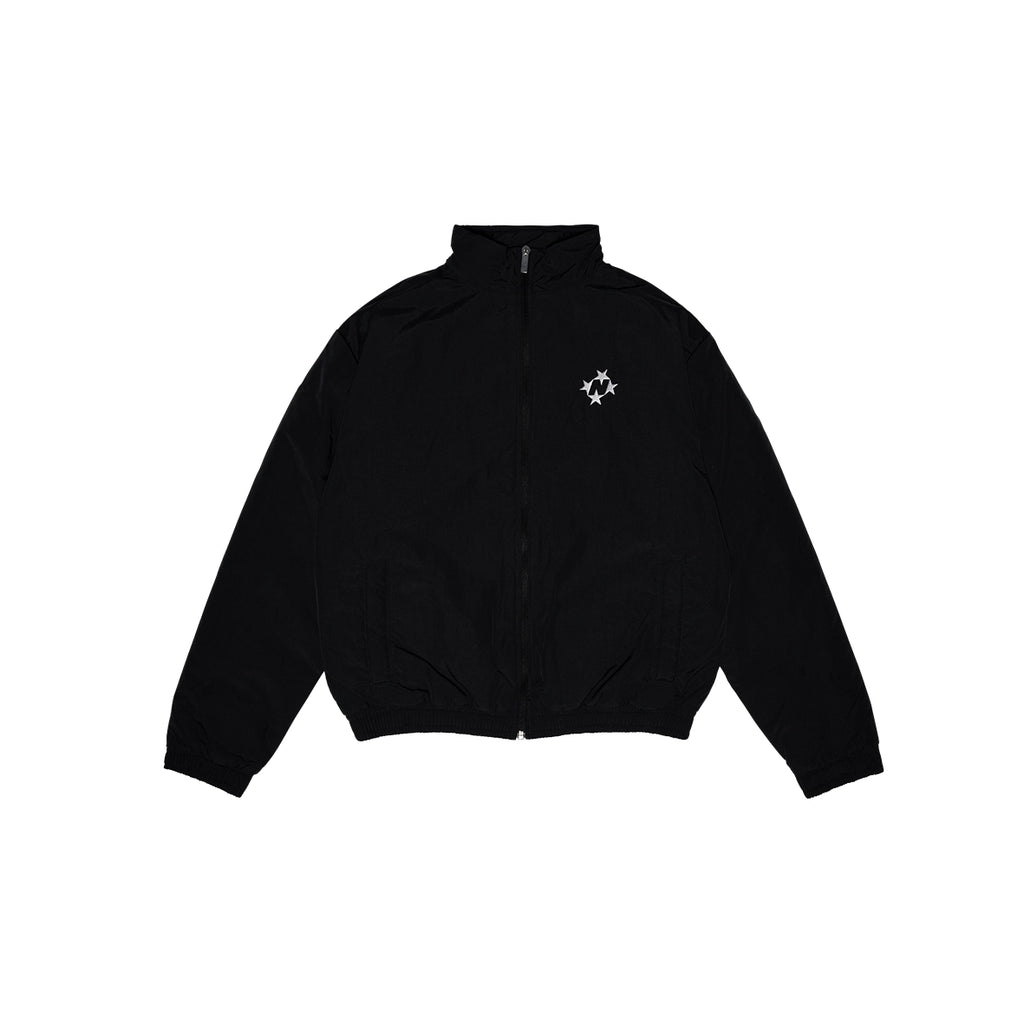 99BASED Padded Logo Track Jacket Black