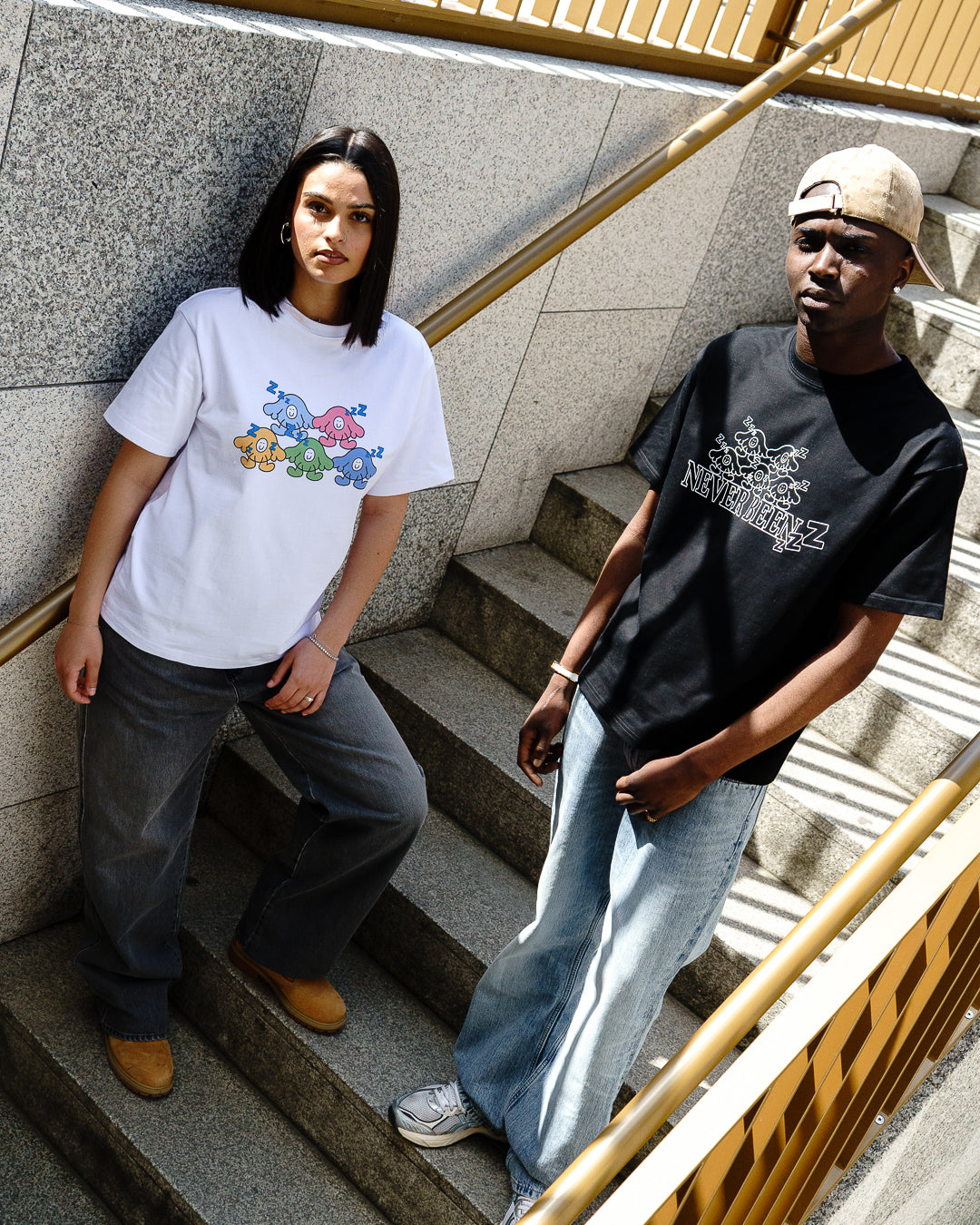 NEVER BEEN ZZZ T-Shirt Black