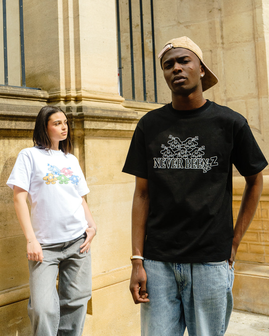 NEVER BEEN ZZZ T-Shirt Black