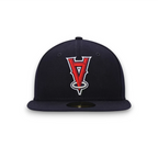 Casquette ajustée 59FIFTY NEW ERA Anaheim Angels à l'envers bleu marine