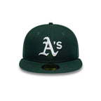 NEW ERA Athletics MLB League Essential Dark Green 59FIFTY Fitted Cap 60941127