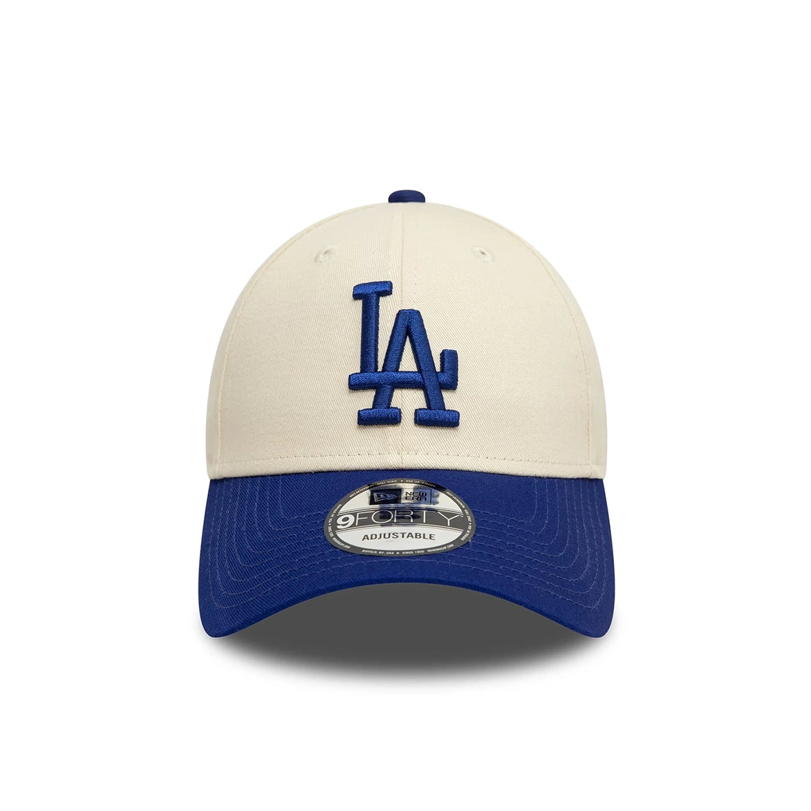 NEW ERA LA Dodgers Colour Block Cream 9FORTY Adjustable Cap 60595217
