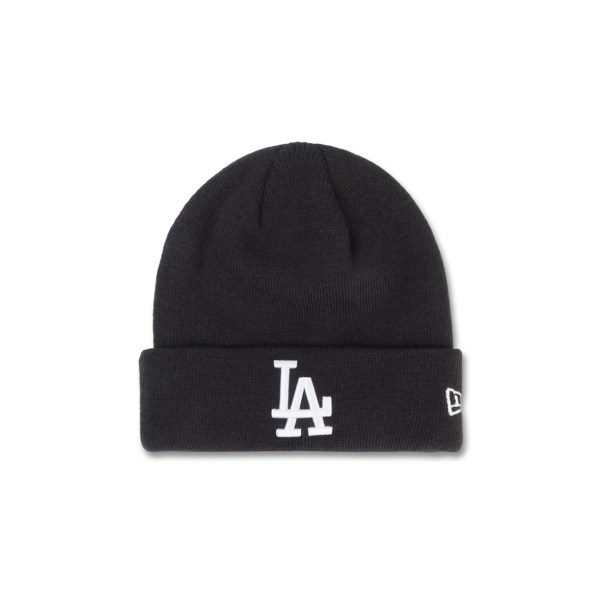 NEW ERA LA Dodgers Cuff Knit Black White Beanie 12122730