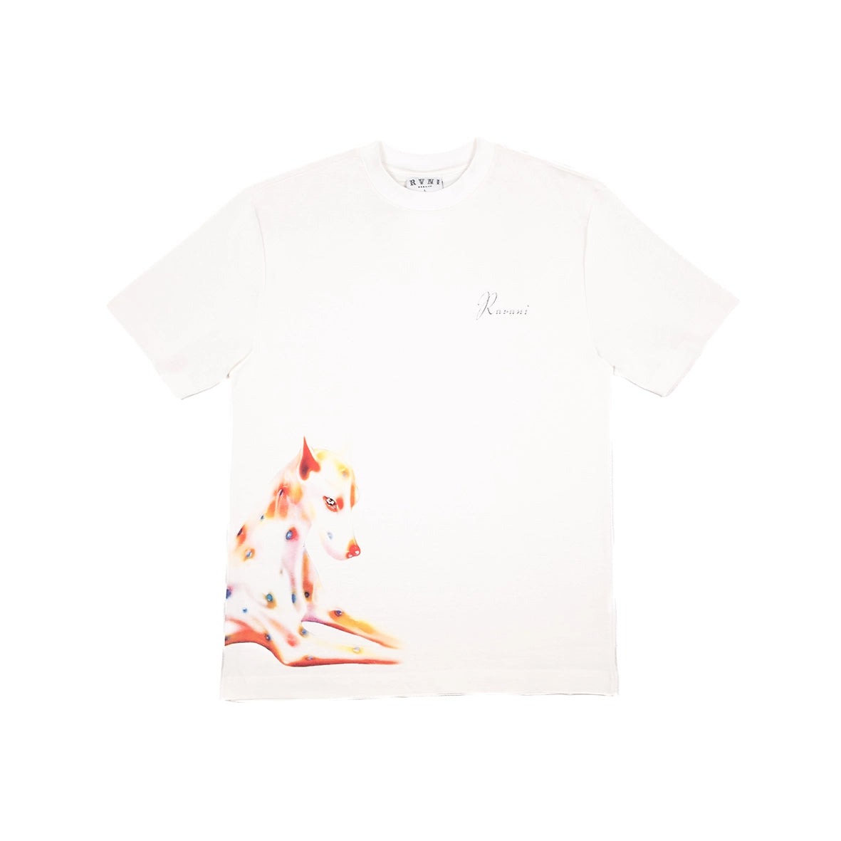 RAVANI Doberman Albino Off White T-Shirt