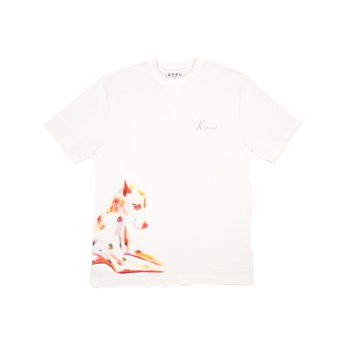 RAVANI Doberman Albino Off White T-Shirt