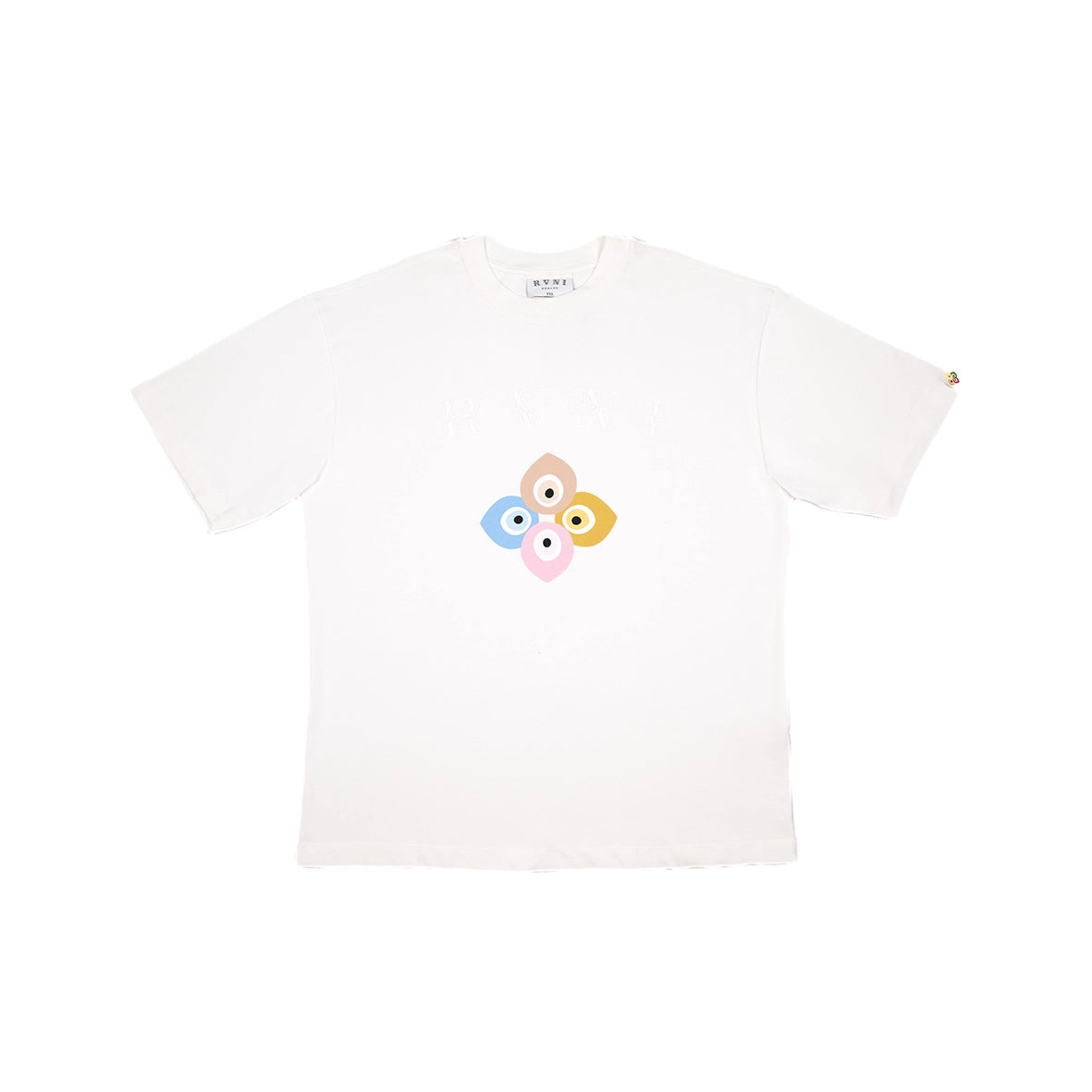 RAVANI Nazar Flower Tee White