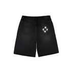 99BASED Shining Stars Denim Shorts Washed Black