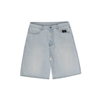 99BASED Shining Stars Denim Shorts Raw Beige