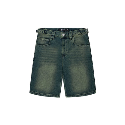 VICINITY Green Tinted Denim Jorts