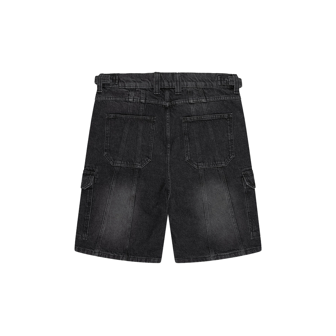 VICINITY Washed Black Denim Cargo Jorts