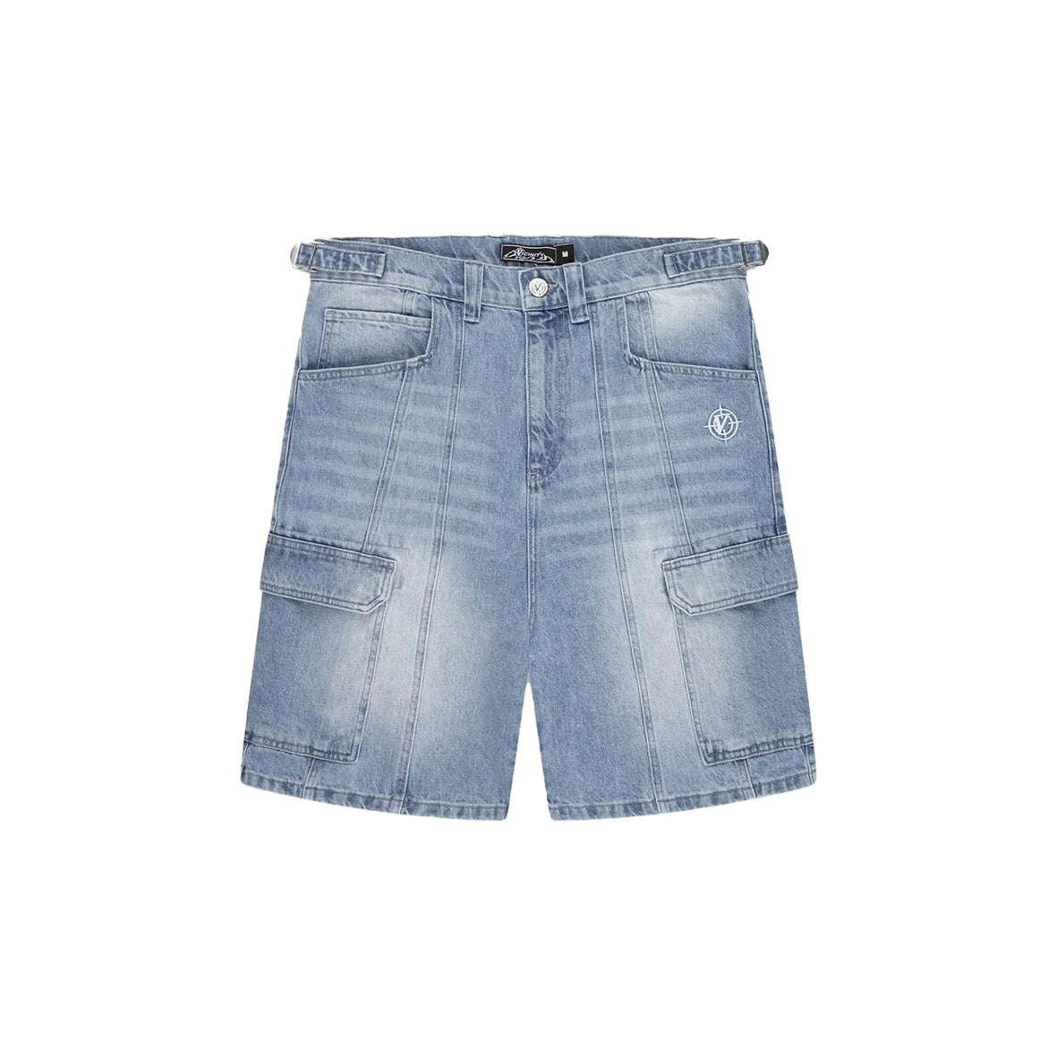 VICINITY Blue Washed Denim Cargo Jorts